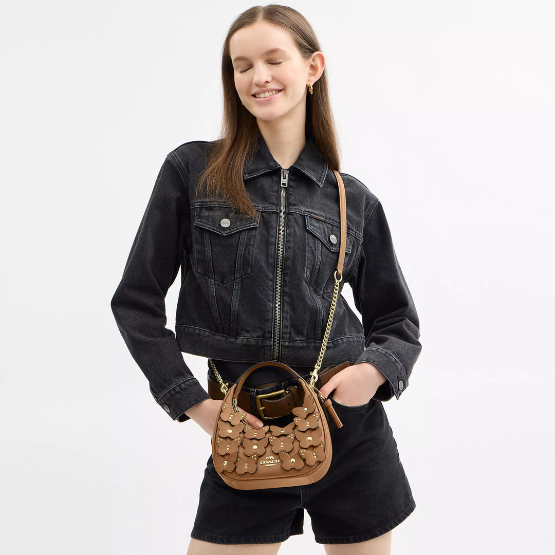 Coach Outlet Carmen Mini Crossbody Bag With Butterfly Applique