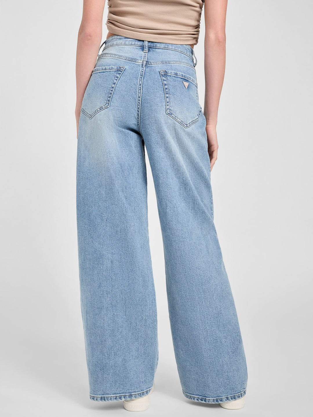 Guess Factory Lisbeth Wide Leg Denim Pants | ShopSimon