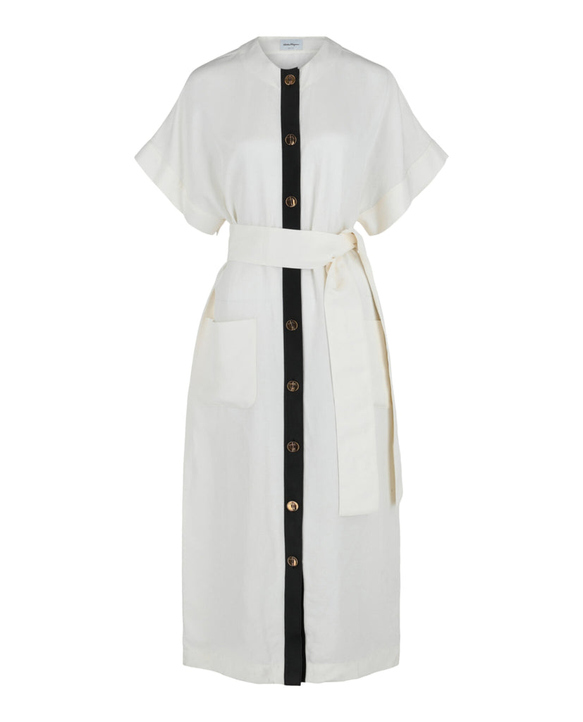 ワンピース Ferragamo Short-Sleeve Belted Maxi Dress Salvatore Ferragamo Short-Sleeve Belted Maxi Dress | ShopSimon