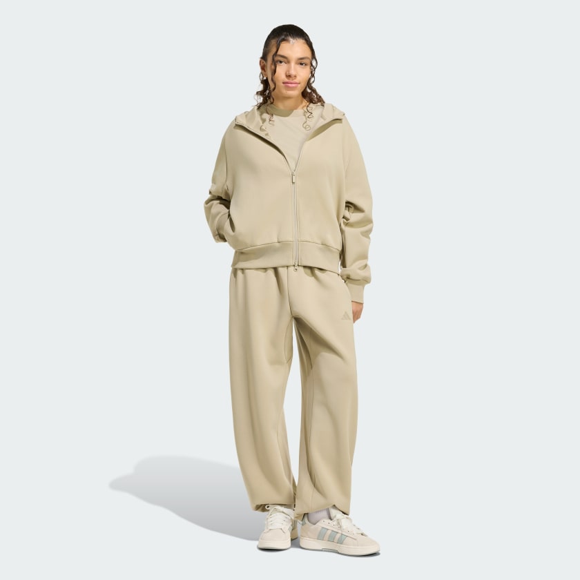 SALE中！Lon TONE ZIP HOODIE/KHAKI adidas Women's Soft Lux Full-zip Hoodie | ShopSimon