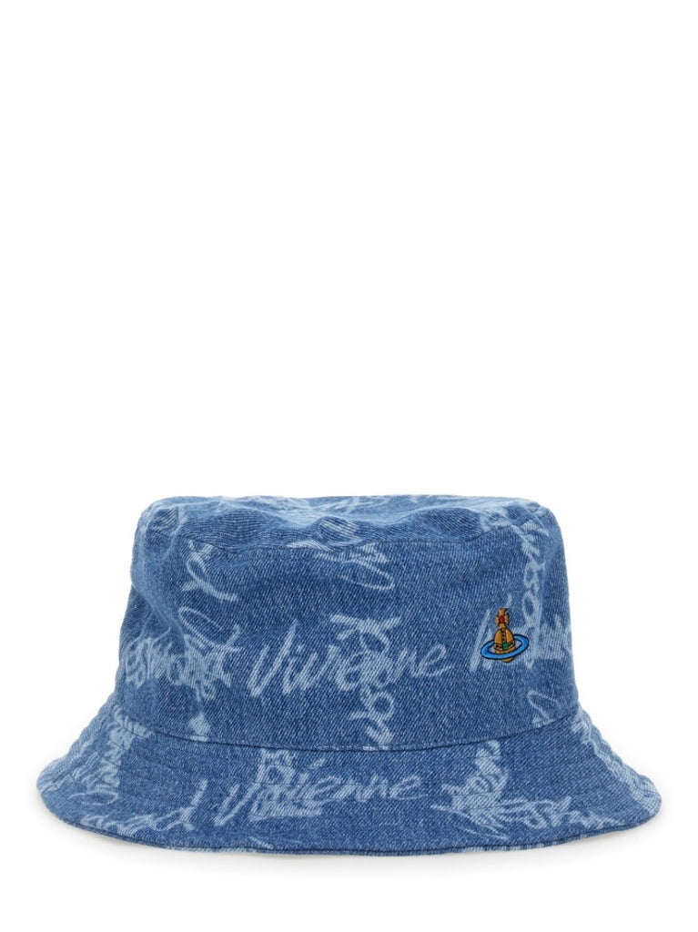 ハット VIVIENNE WESTWOOD BUCKET HAT WITH LOGO Vivienne Westwood Logo-Embellished Cotton Bucket Hat | ShopSimon