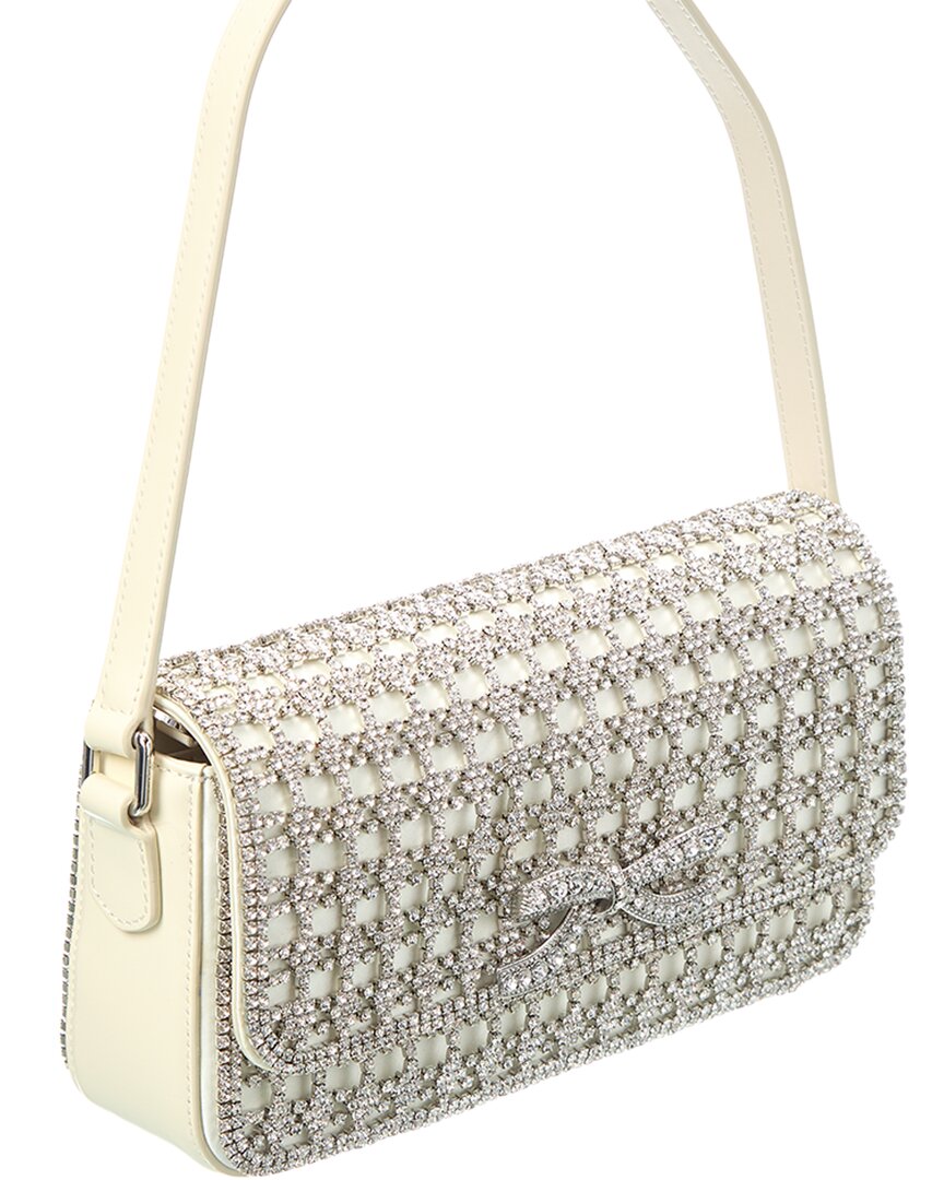 Self Portrait Self-Portrait Crystal Leather Baguette Bag | ShopSimon