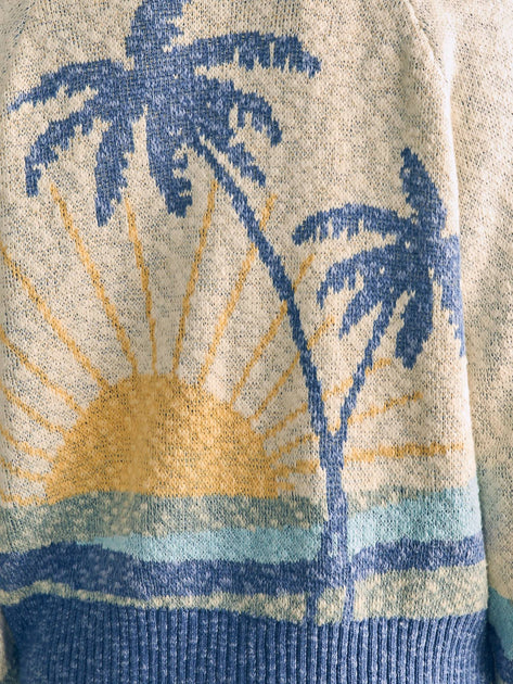 Faherty Island Time Cardigan In Coastal Capri | ShopSimon
