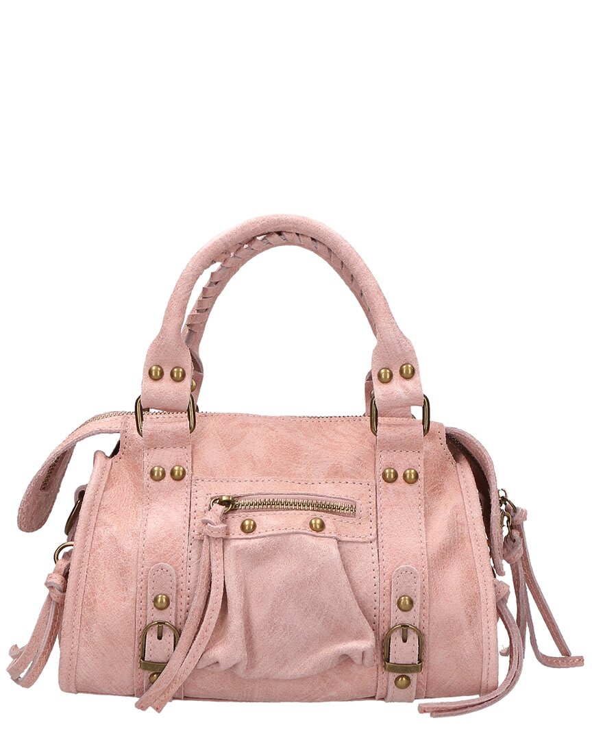 Chiara Ferretti Leather Satchel | ShopSimon