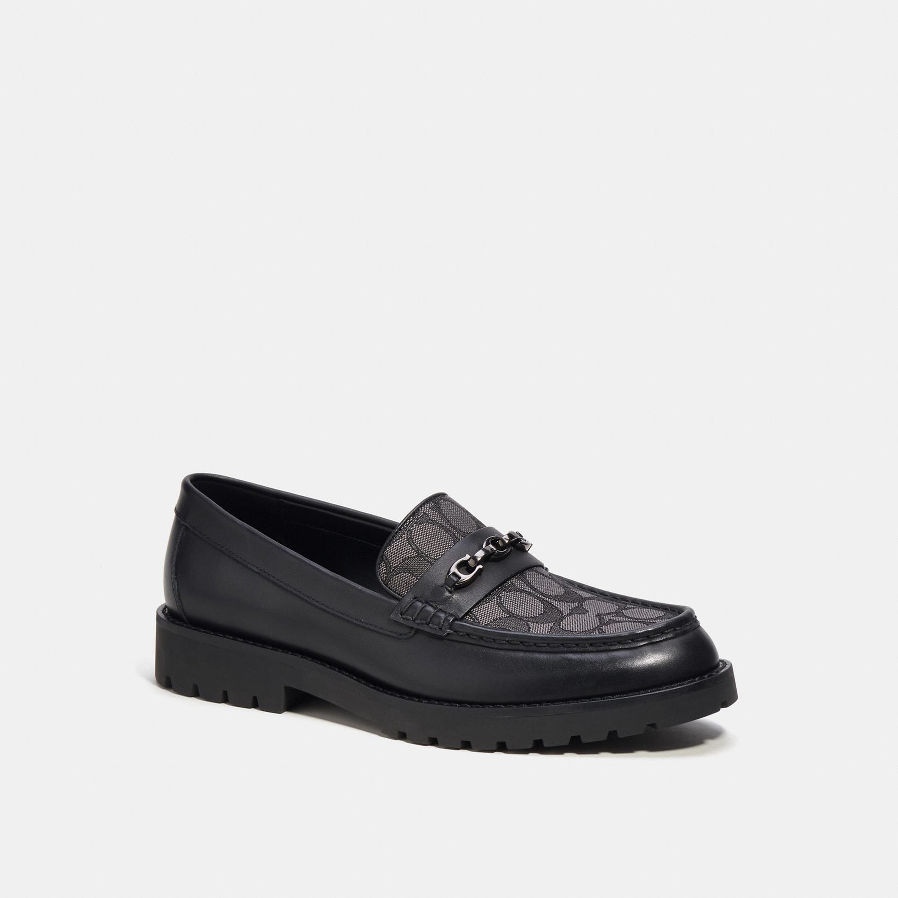 COACH PLTFM CAMO LOAFER ブラック/カモ US 8 D Coach Outlet Brooks Loafer In Signature Jacquard | ShopSimon