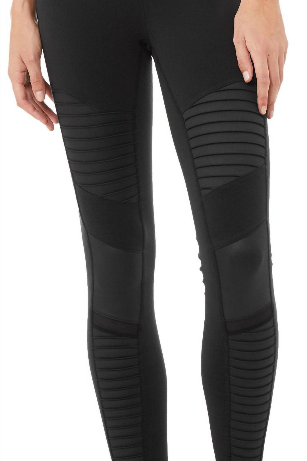 aloyoga モトレギンス ALO YOGA High-Waist Moto Legging In Black | ShopSimon