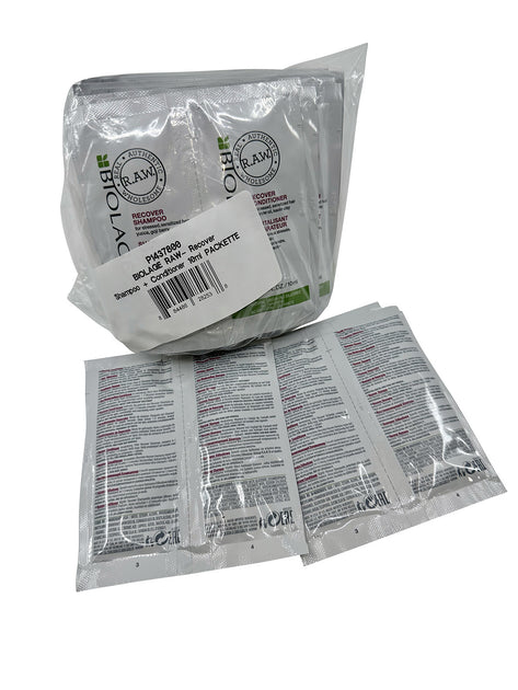 Matrix Biolage Raw Recover Shampoo & Conditioner Sachet Sets 18 X 10 Ml ...