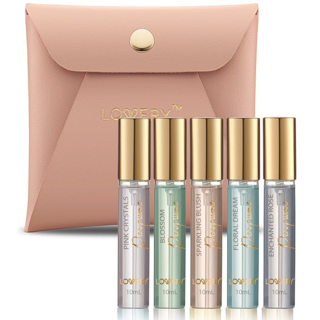 Lovery Mini Perfumes for Women, 5Pc Assorted Floral Aroma Eau de ...