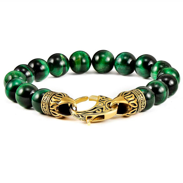 Crucible Jewelry Crucible Los Angeles 10mm Green Tiger Eye Bead ...