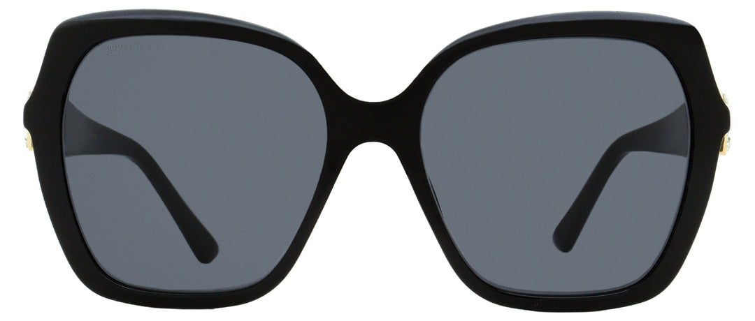 JIMMY CHOO スクエアフレムサンクラス MANONGS 807IR Jimmy Choo Manon /G Square Sunglasses 807IR Black/Gold 57mm