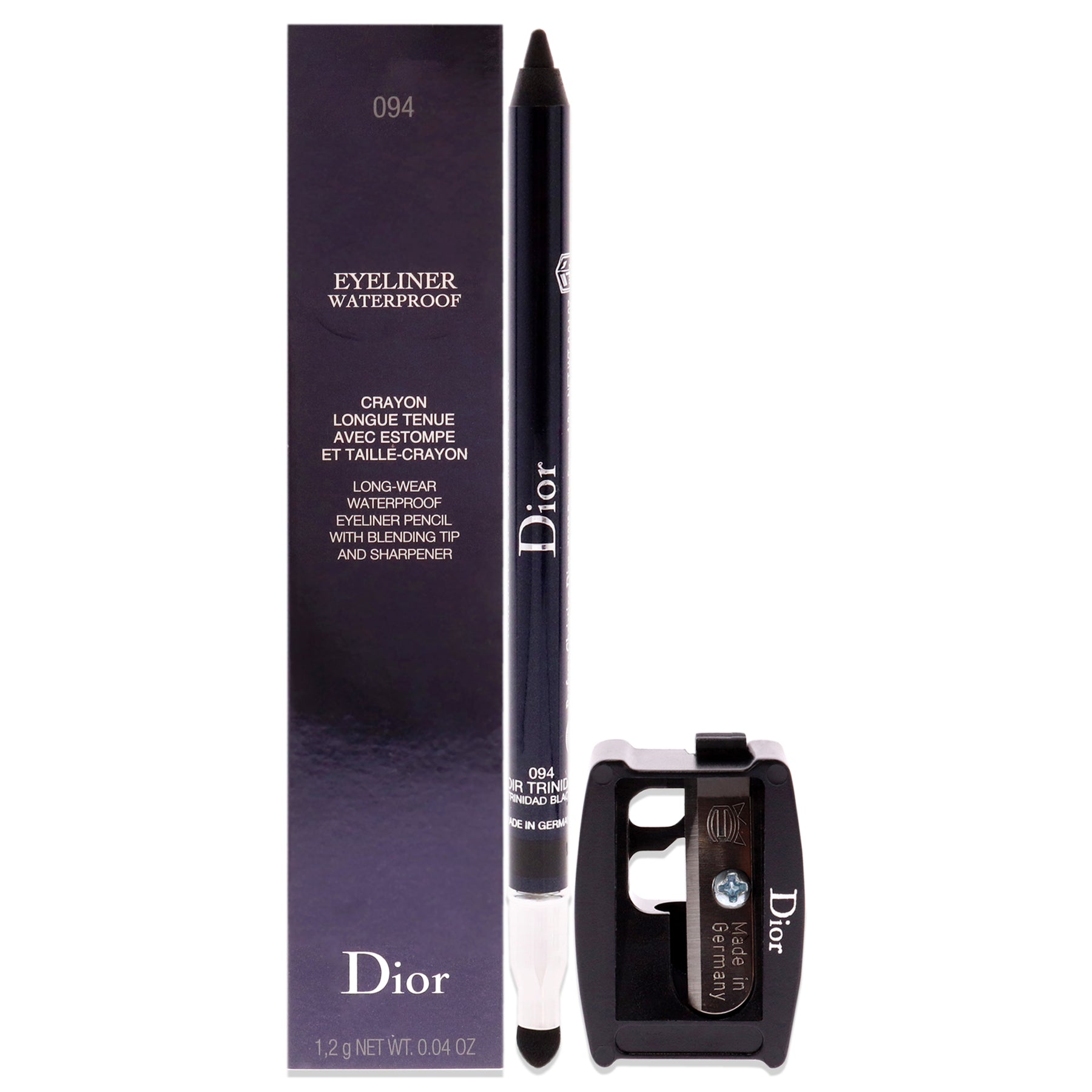 Christian Dior Eyeliner Waterproof 094 Trinidad Black For Women 0.04 oz Eyeliner