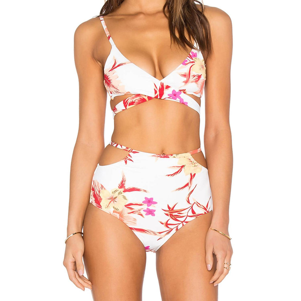 Somedays Lovin Zinnia Floral Bikini Top In Multi ShopSimon