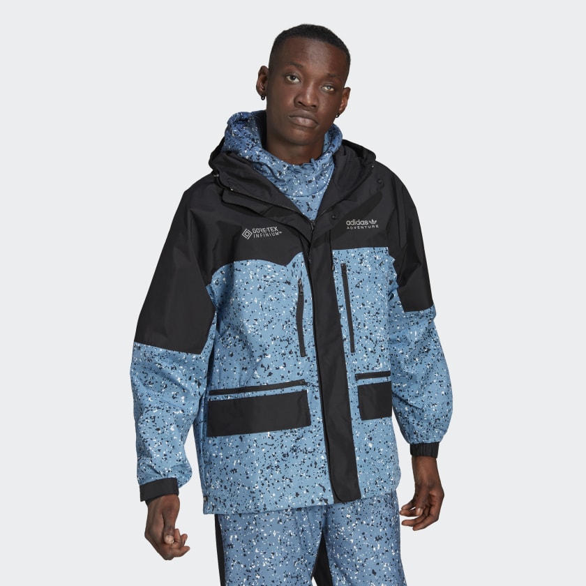 GORE-TEX INFINIUM ウェアセット145〜165㎝ adidas Men's Adventure Winter Allover Print Gore-tex Jacket