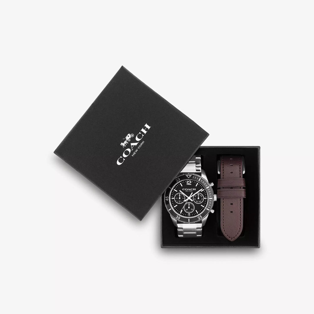Coach Outlet Cole Watch Gift Set, 44 Mm | ShopSimon