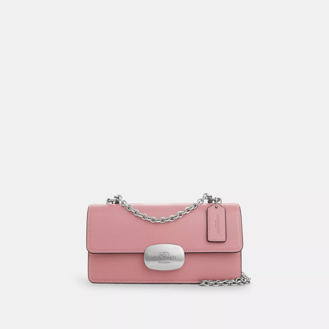 ハンドバッグ COACH Smooth Eliza Crossbody CP008 Coach CP008 Eliza Taupe Smooth Leather Crossbody Handbag