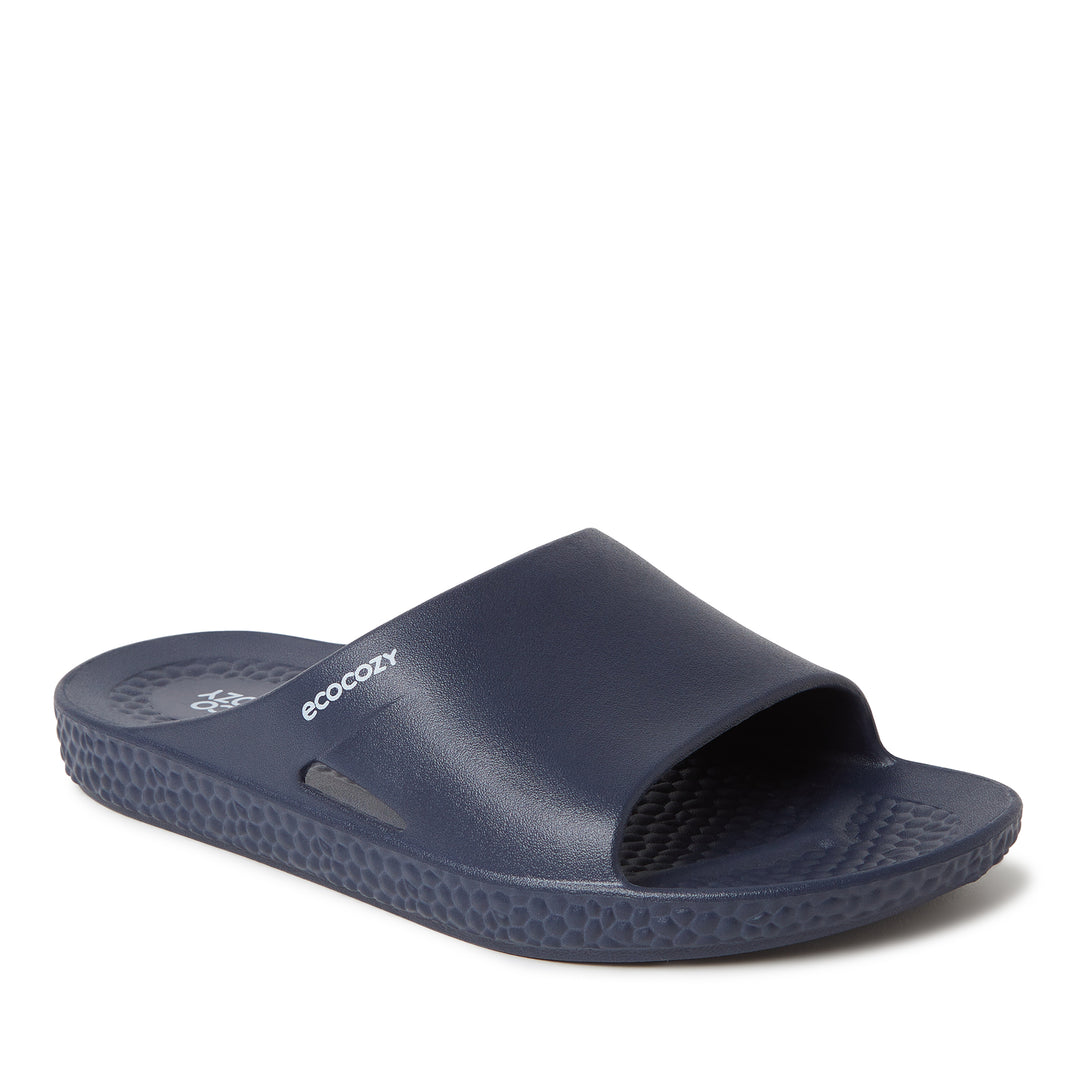 EcoCozy Dearfoams Men\'s‎ Sustainable Comfort Slide Sandal Navy 7 NWT IN PKG Dearfoams EcoCozy Men main image 3