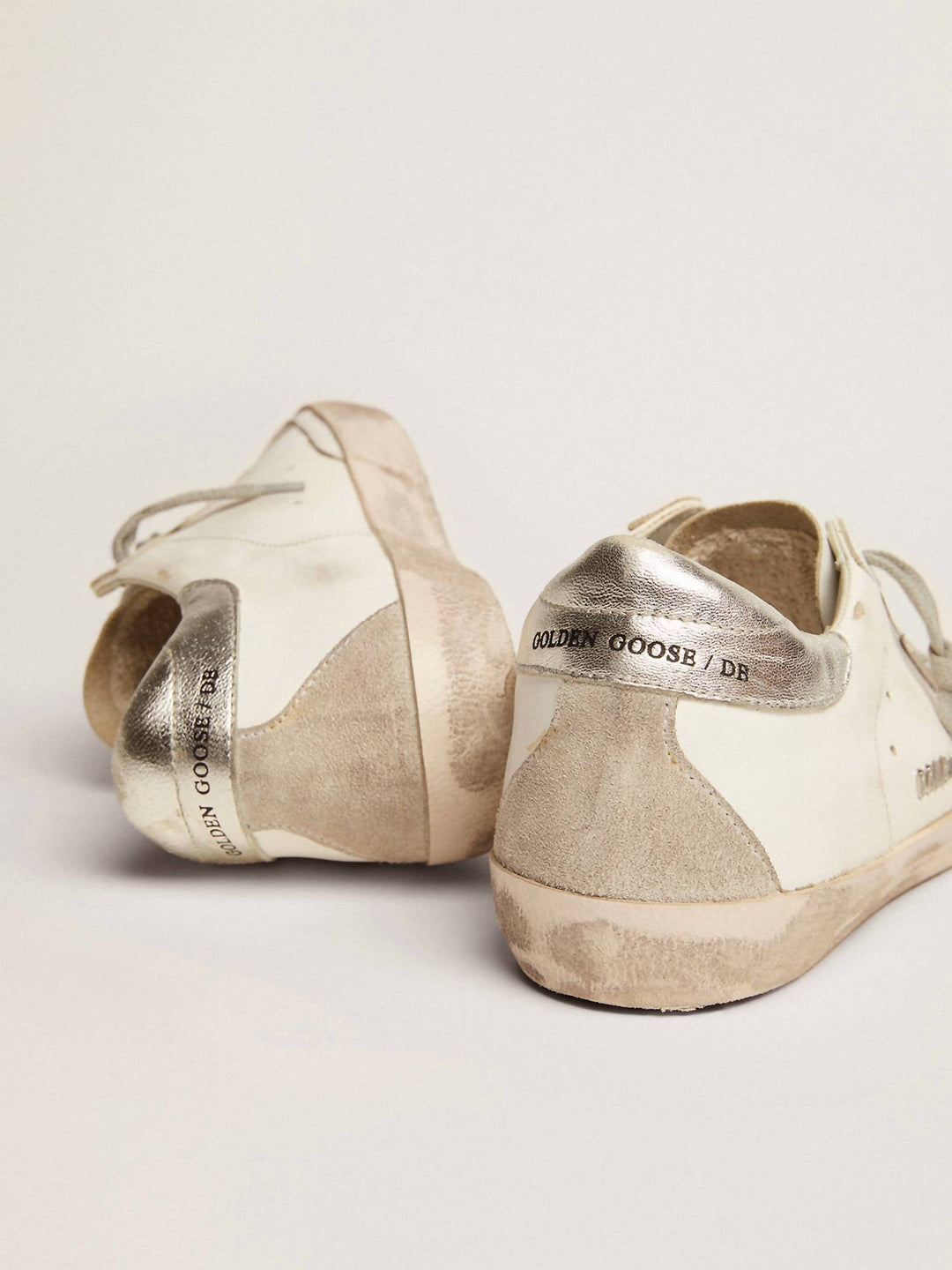 Golden ☆SUPERSTAR SILVER HEEL TAB BLUE STAR SNEAKERS d0edd26d1e675ac9f973a84b2c7f7a
