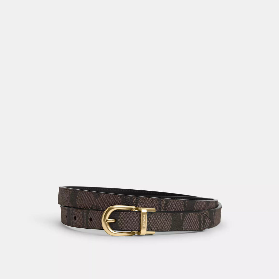 Coach Classic Belt In newest Signature Canvas,Size S