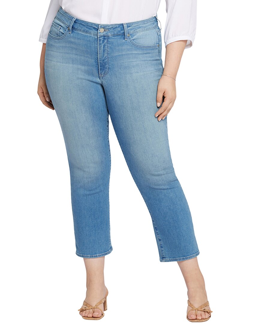 NYDJ Marilyn Plus Size Straight Crop Jeans – Slimming Lift Tuck Tech, 21-Inch Inseam, Cuff Hem