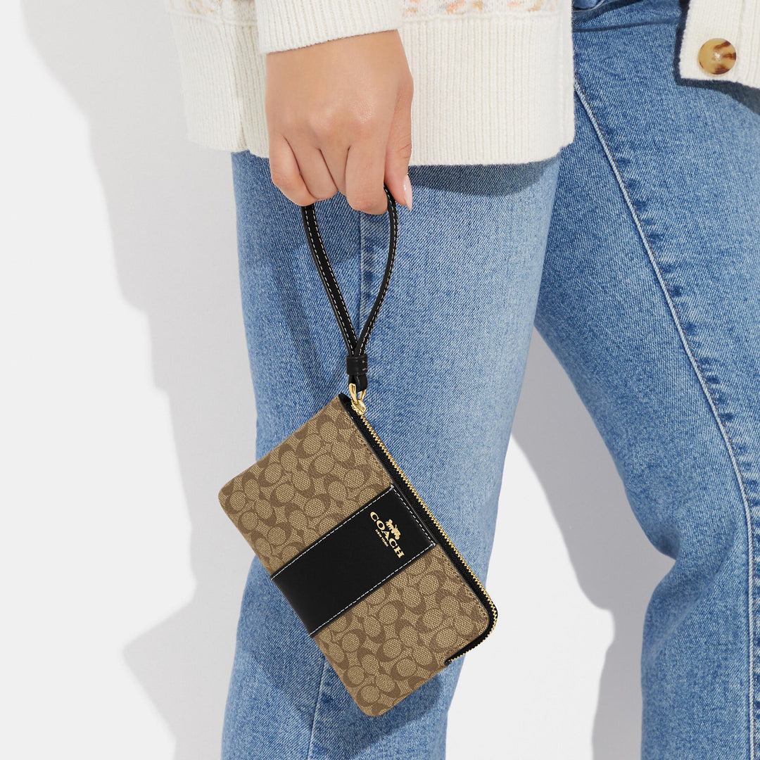 ショップレビュー ランキング Signature In Wristlet Zip Corner Outlet Coach Canvas ShopSimon | トップス