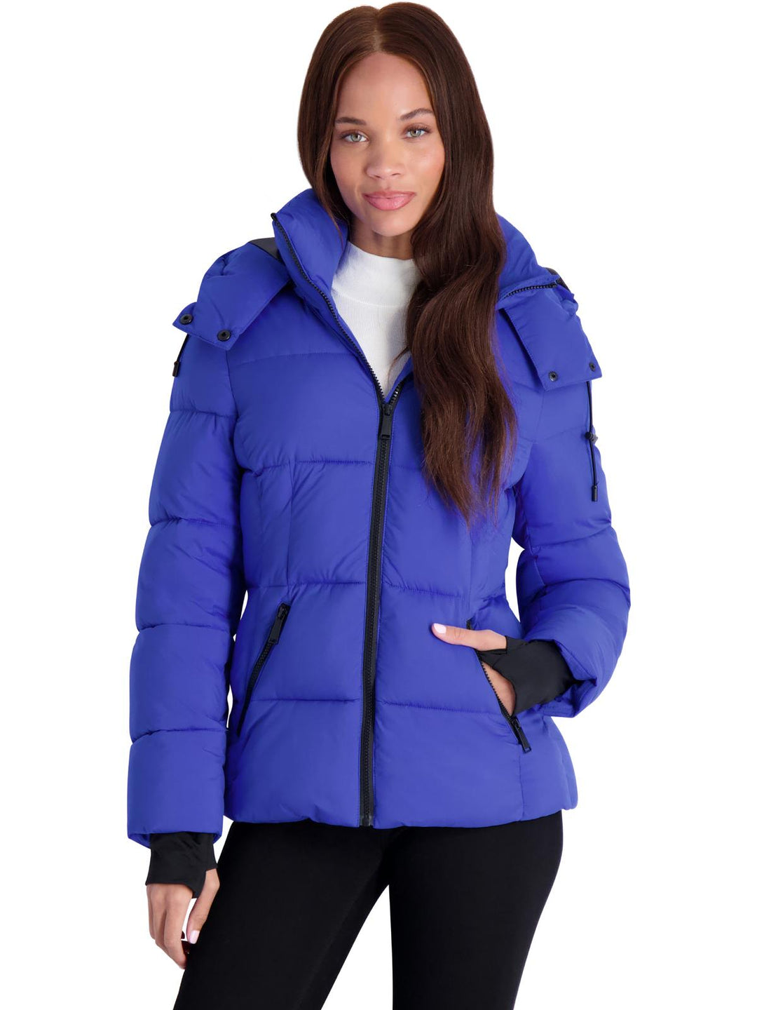 BCBGeneration Womens Quilted Insulated Puffer Jacket ShopSimon