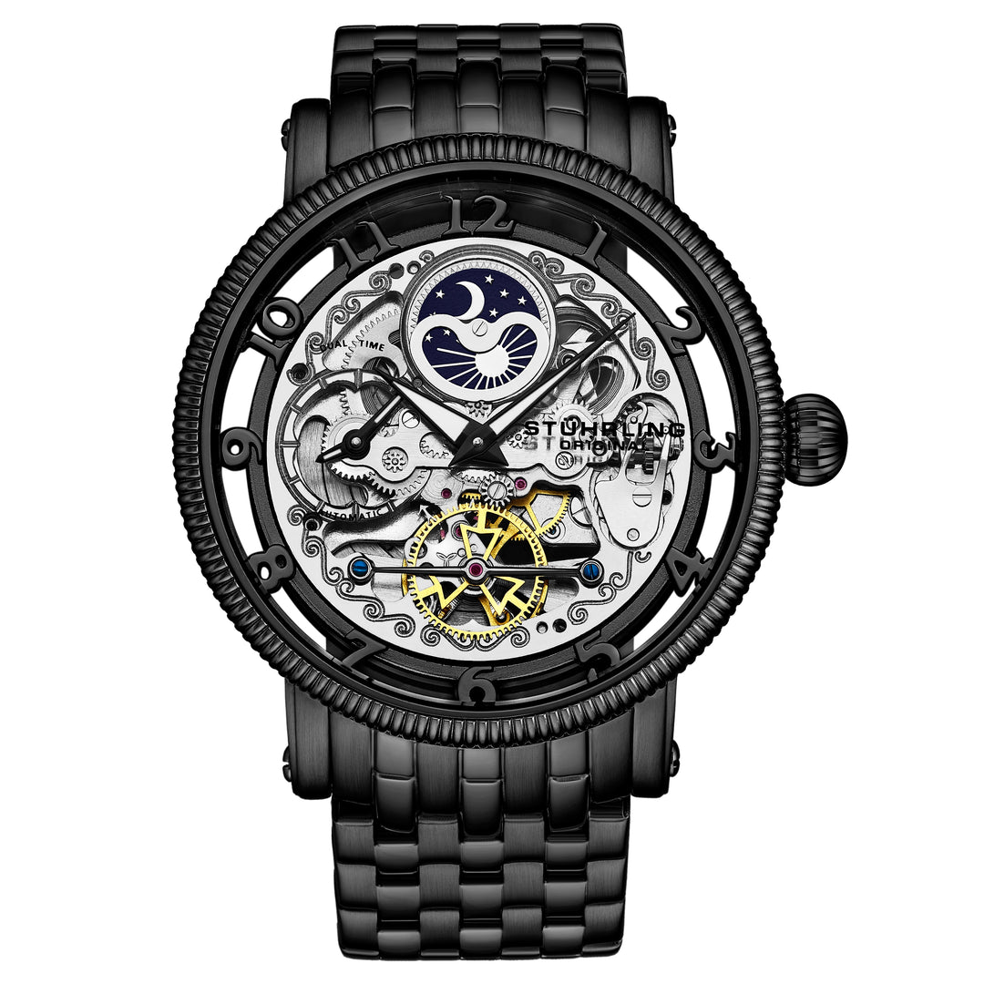 Men’s Stuhrling Special Reserve 3922 Automatic hotsell 48mm Skeleton Watch