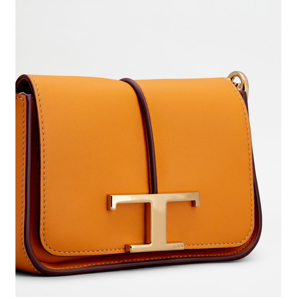 Tod's T Timeless Crossbody Bag in Leather Micro | ShopSimon