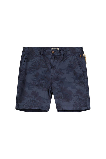 TRUE GRIT Men's Paradise Short In Navy Print | ShopSimon