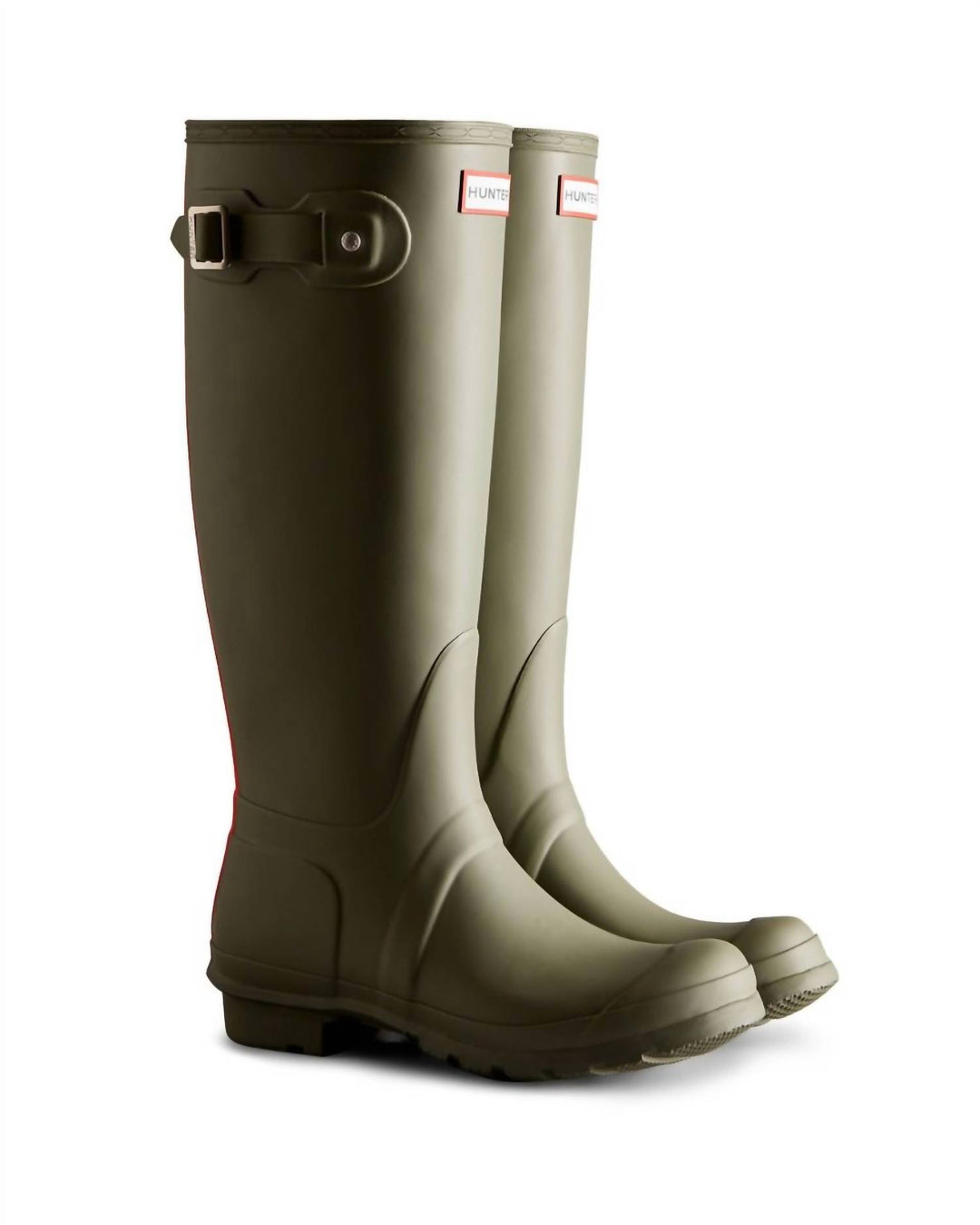 HUNTER Womens Original Tall Tri Colour Logo Backstrap Boot
