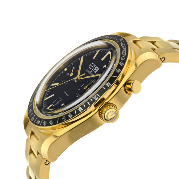 Gevil Gevril Lenox Automatic Men's Watch Black Dial Black Subdials Day/date ...