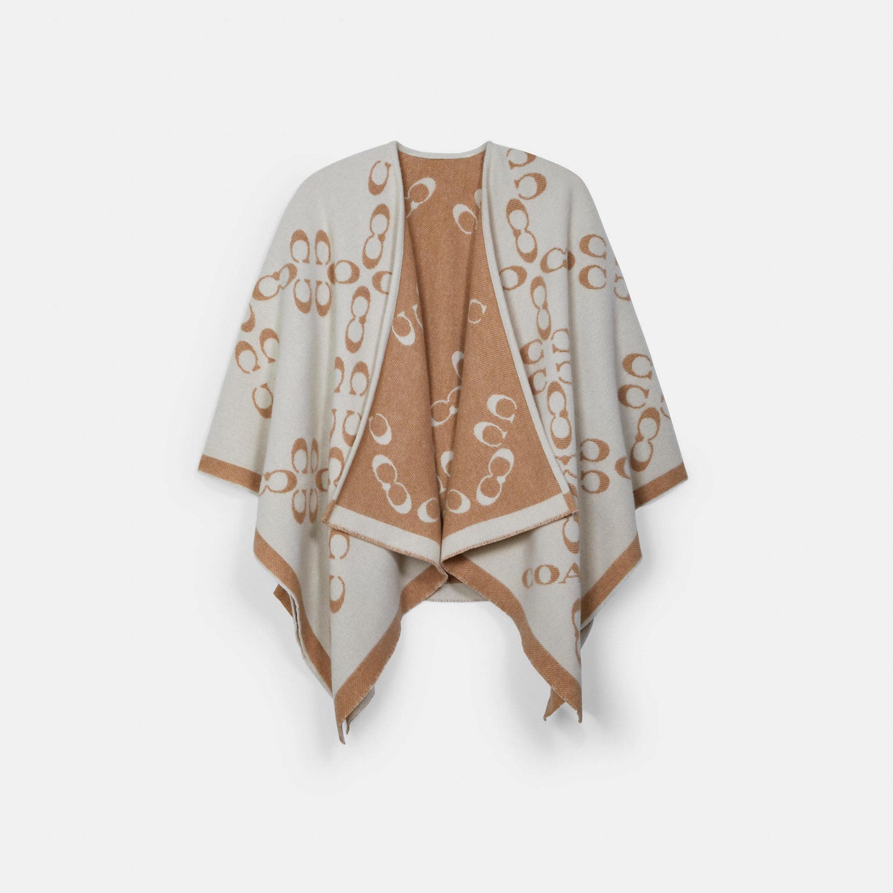 コーチ　ポンチョ Coach Outlet COACH Signature Poncho | ShopSimon