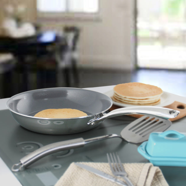 Chantal 3.clad 10-inch Fry Pan W/ Fusion Ti Nonstick Ceramic Coating ...