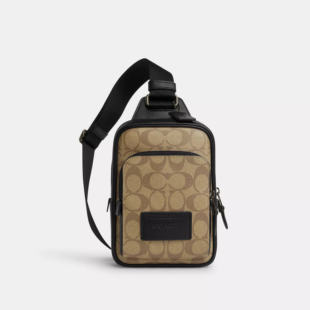 Coach Outlet Track Pack 14 In Signature Canvas ShopSimon
