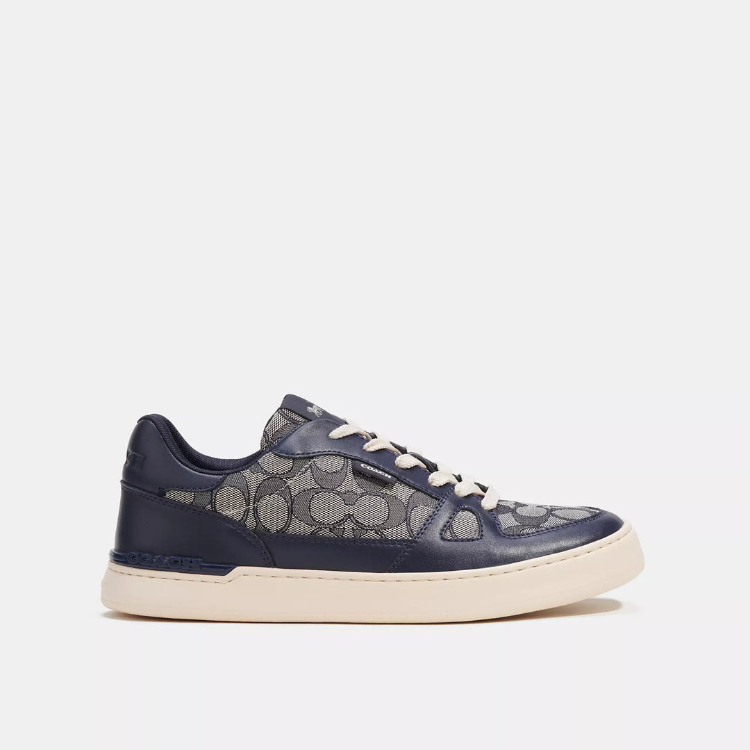 Coach Outlet Clip Court Sneaker In Signature Jacquard Coach Outlet Clip Court Sneaker In Signature Jacquard
