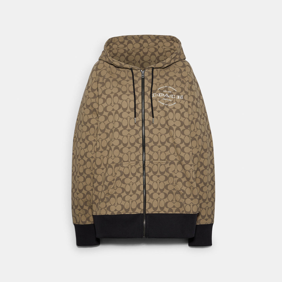 Coach Outlet Signature Zip Hoodie | ShopSimon