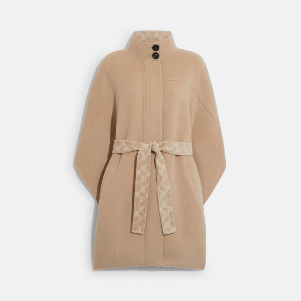Coach Outlet Double Face Wool Cape | ShopSimon