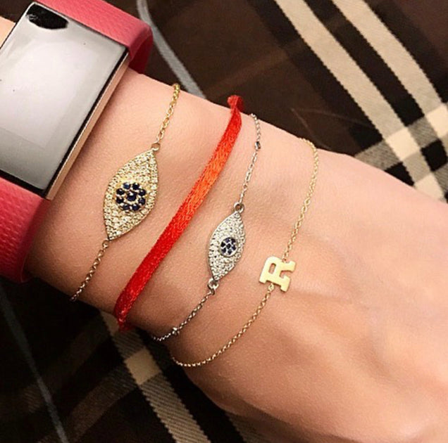 Ariana Rabbani Gold Initial Bracelet | ShopSimon