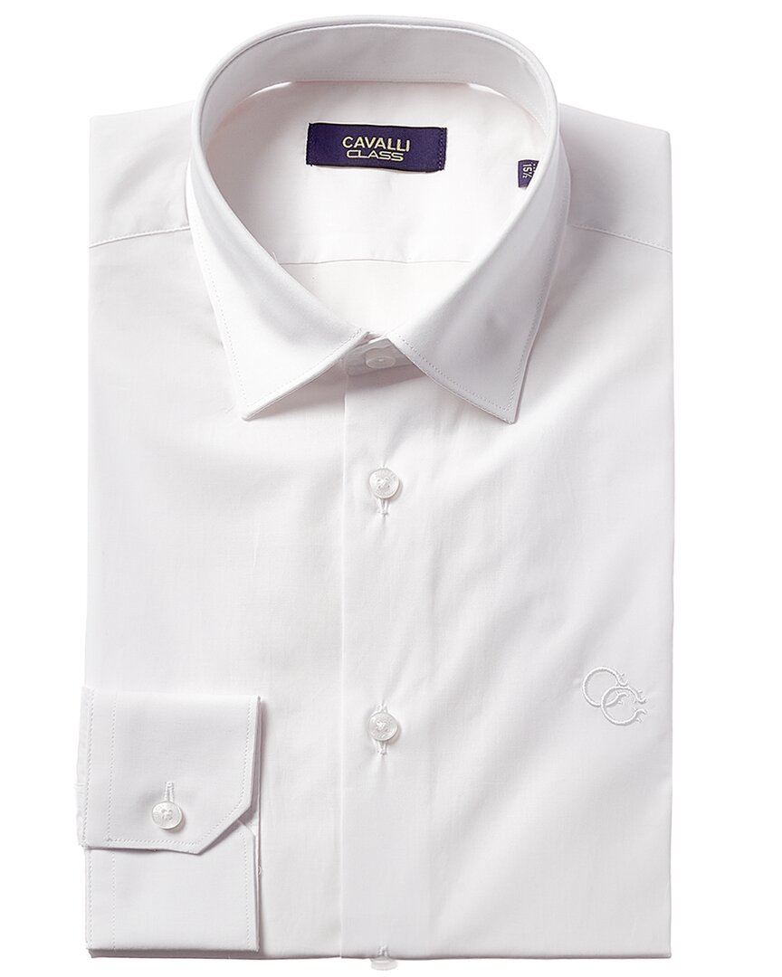 cavalli class dress shirts Cavalli Class Textured Slim Fit Dress Shirt
