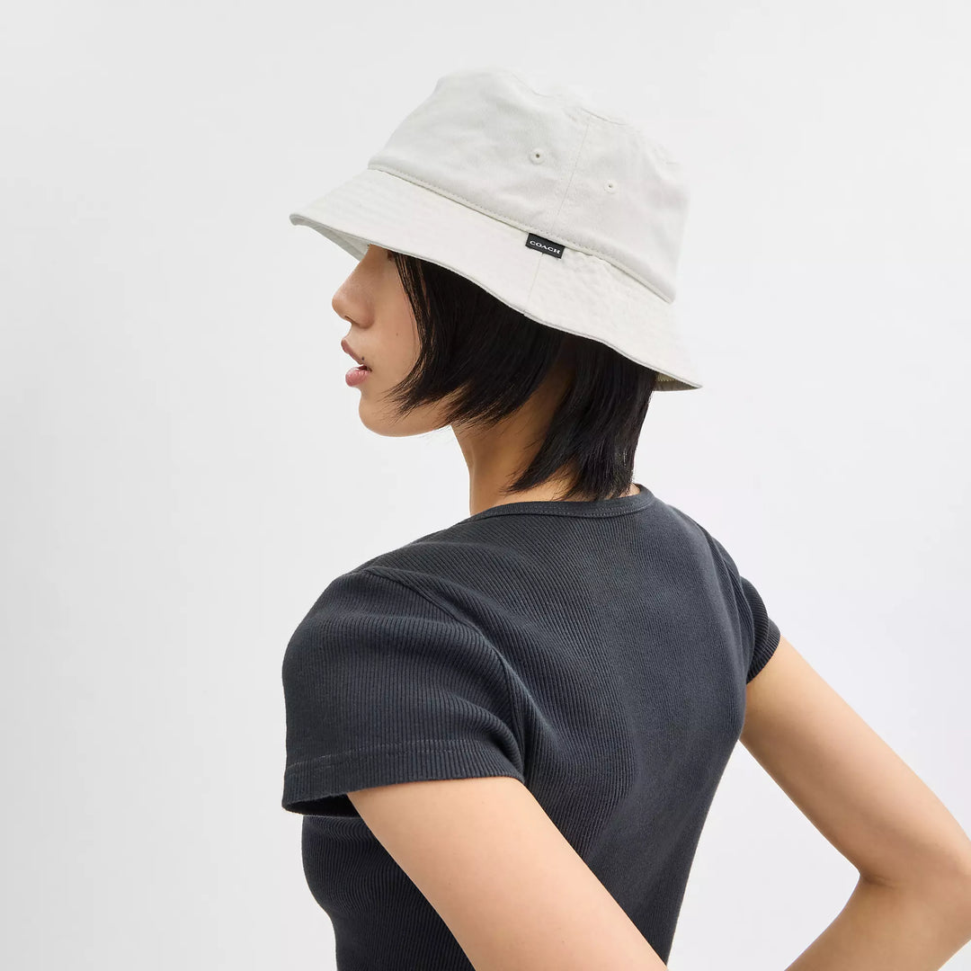 coach バケハ　デニム Coach Outlet Denim Bucket Hat | ShopSimon