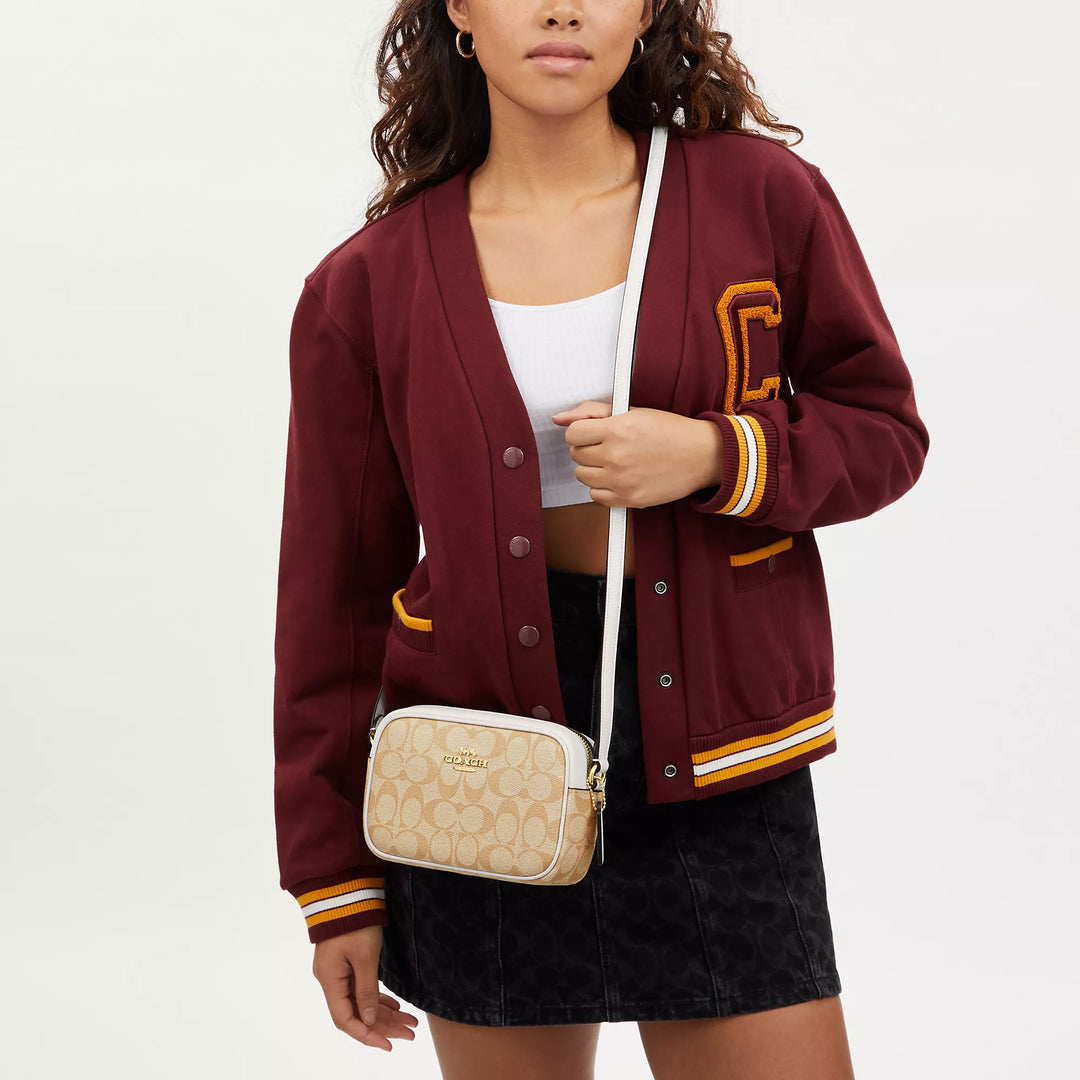 Coach Outlet Mini Jamie Camera Bag In Signature Canvas ShopSimon