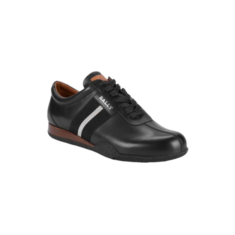Bally Frenz Men's 6230486 Black Leather Sneakers | ShopSimon
