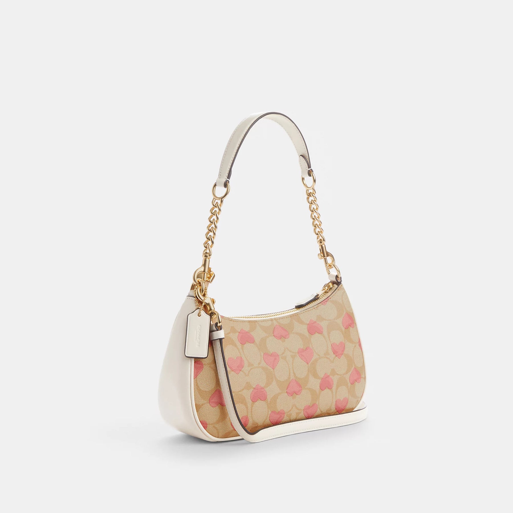 Coach Outlet Teri Shoulder Bag In Signature Canvas With Heart Print |  ShopSimon