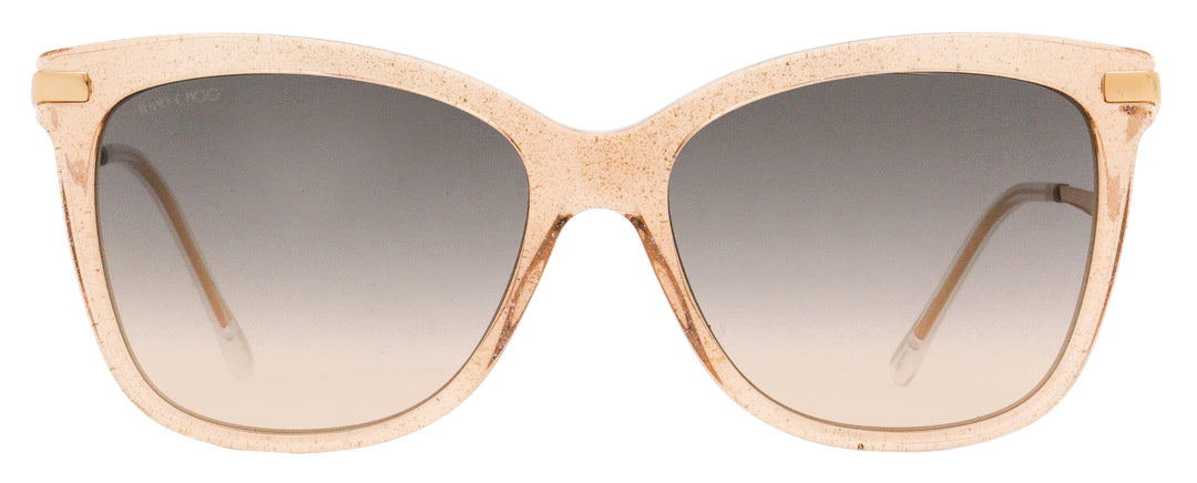 Jimmy Choo Rectangular Sunglasses Steff/S SQGFF Beige Glitter/Gold 55mm Jimmy Choo Rectangular Sunglasses Steff/S SQGFF Beige  main image 2