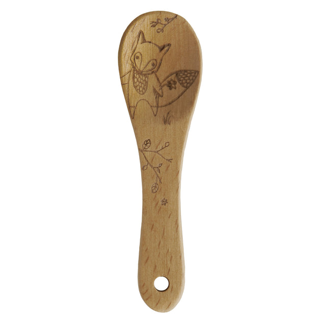 Talisman Designs Laser Etched Beechwood Mini Spoon, Woodland Collection ...