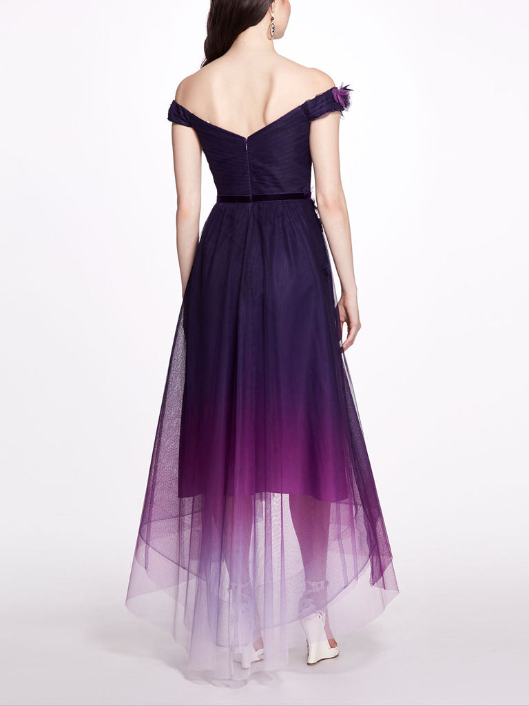 Marchesa Notte Ombre Tulle Gown ShopSimon - Main Image