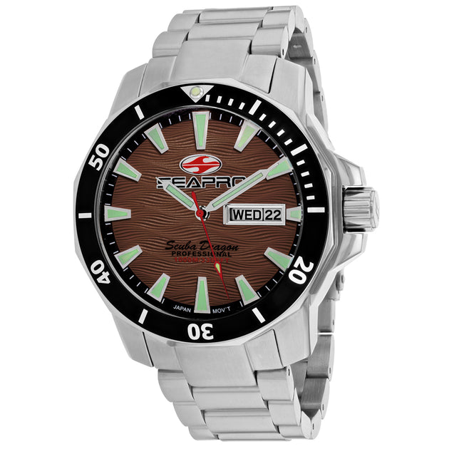 Seapro Men's Brown Dial Watch ShopSimon