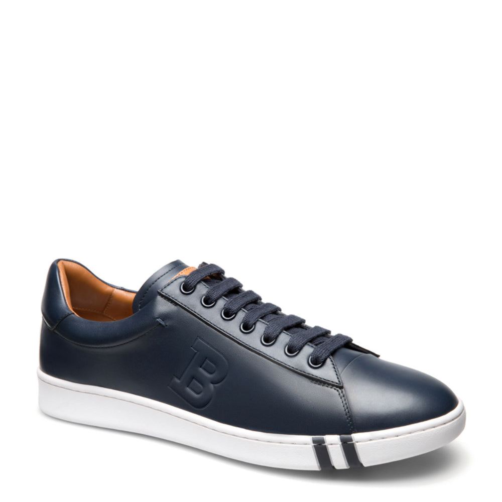 Bally Asher 6205252 Men's Dark Navy Calf Leather Sneakers | ShopSimon