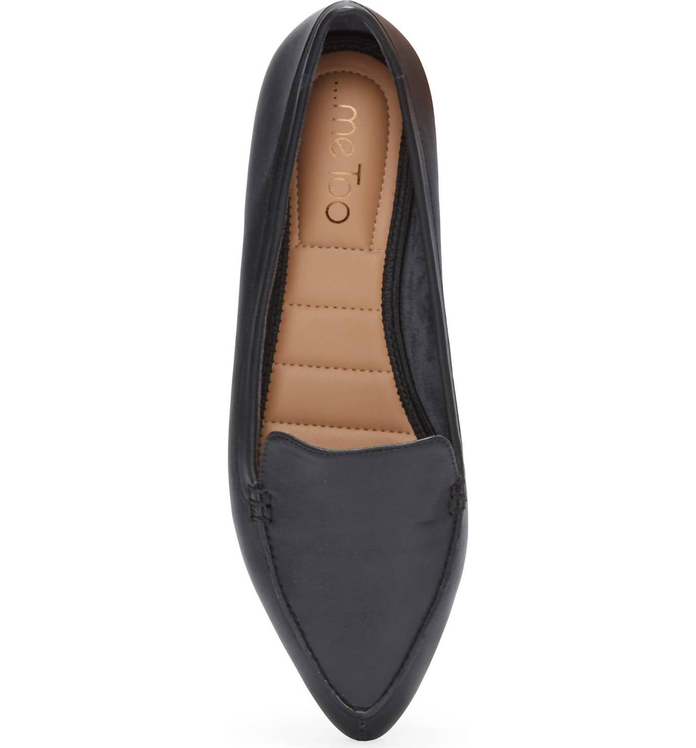 me too Audra Pointy Toe Flats In Black ShopSimon