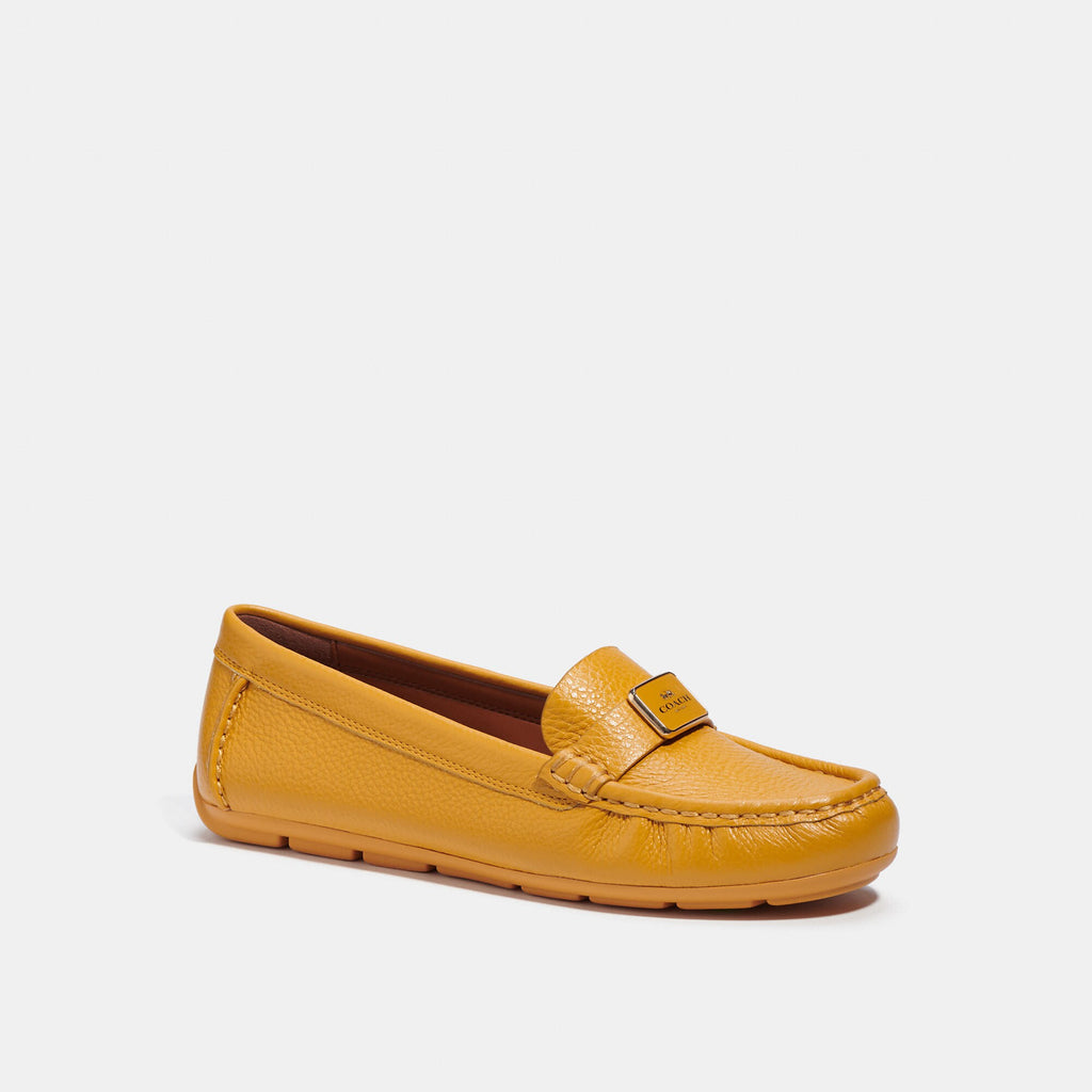 COACH ホワイト モナレザードライバー Coach Women's Mona Leather Driver. Size 7.5B Color Light