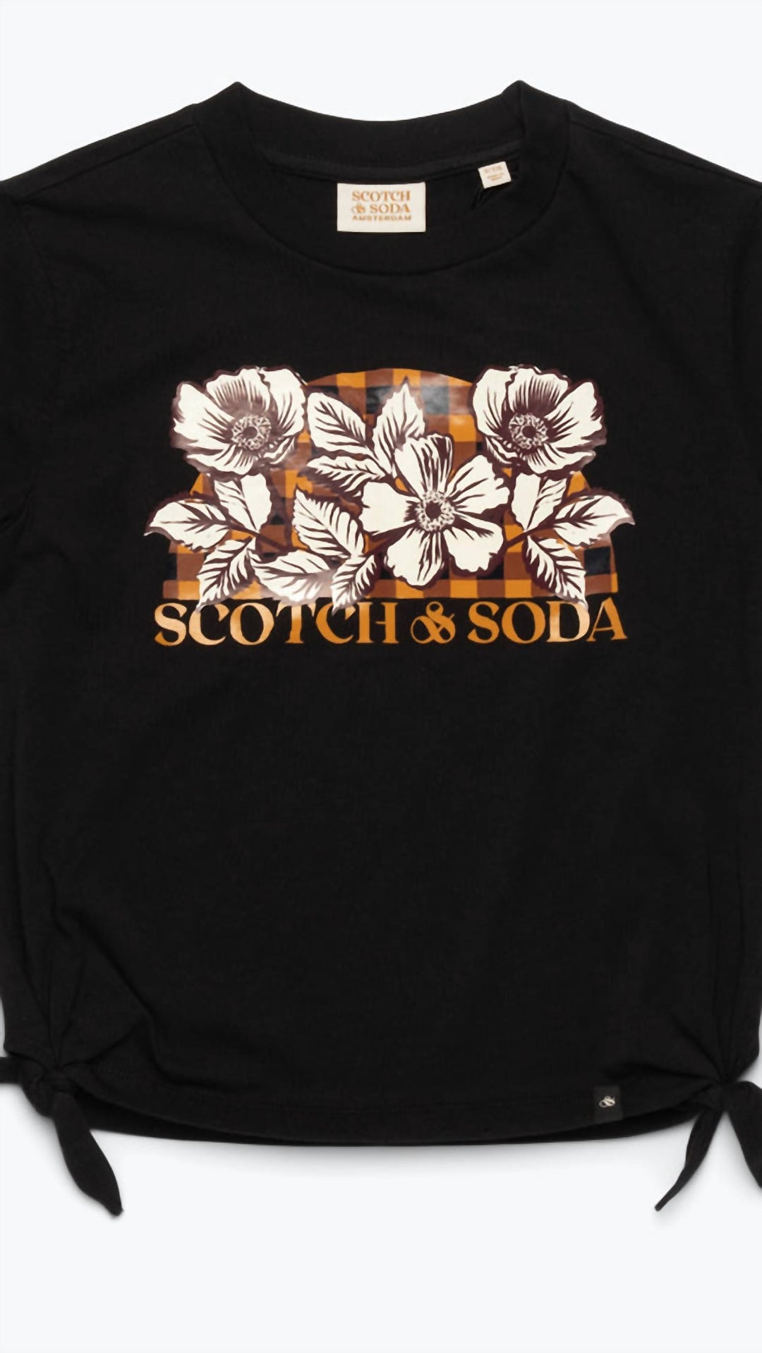 NEW girls size 10 SCOTCH & SODA - artwork t-shirt in black newest